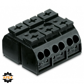 WAGO | 862-503 | 4-CONDUCTOR CHASSIS-MOUNT TERMINAL STRIP; 3