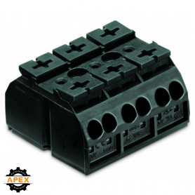 WAGO | 862-533 | 4-CONDUCTOR CHASSIS-MOUNT TERMINAL STRIP; 3