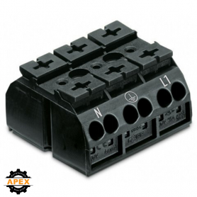 WAGO | 862-8593 | 4-CONDUCTOR CHASSIS-MOUNT TERMINAL STRIP;