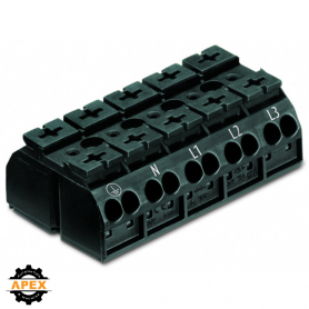 WAGO | 862-9505 | 4-CONDUCTOR CHASSIS-MOUNT TERMINAL STRIP;