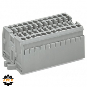 WAGO | 869-204 | TERMINAL STRIP; 4-POLE; WITHOUT PUSH-BUTTON