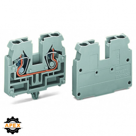 WAGO | 869-331 | 2-CONDUCTOR END TERMINAL BLOCK; WITHOUT PUS