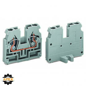 WAGO | 869-351 | 2-CONDUCTOR END TERMINAL BLOCK; WITHOUT PUS