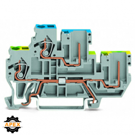 WAGO | 870-127 | 1-CONDUCTOR/1-PIN DOUBLE DECK RECEPTACLE TE