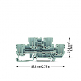 WAGO | 870-151 | 2-CONDUCTOR/2-PIN, DOUBLE-DECK CARRIER TERM