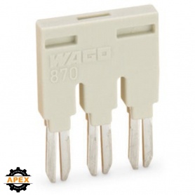 WAGO | 870-407 | PUSH-IN TYPE JUMPER BAR; INSULATED; 7-WAY;
