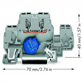 WAGO | 870-523/281-585 | COMPONENT TERMINAL BLOCK; DOUBLE-DE