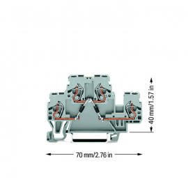 WAGO | 870-541/281-489 | COMPONENT TERMINAL BLOCK; DOUBLE-DE