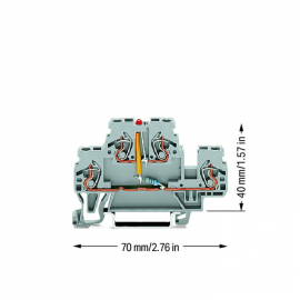 WAGO | 870-543/281-434 | COMPONENT TERMINAL BLOCK; DOUBLE-DE