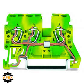 WAGO | 870-687 | 3-CONDUCTOR GROUND TERMINAL BLOCK; 2.5 MM²;