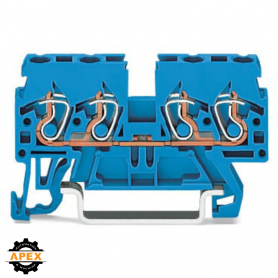 WAGO | 870-834 | 4-CONDUCTOR THROUGH TERMINAL BLOCK; 2.5 MM²