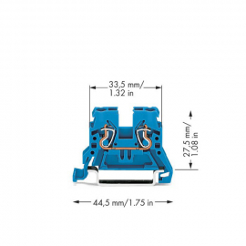 WAGO | 870-904 | 2-CONDUCTOR THROUGH TERMINAL BLOCK; 2.5 MM²