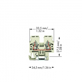 WAGO | 870-919 | 2-CONDUCTOR THROUGH TERMINAL BLOCK; 2.5 MM²