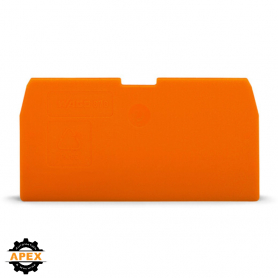 END AND INTERMEDIATE PLATE; 1 MM THICK; ORANGE