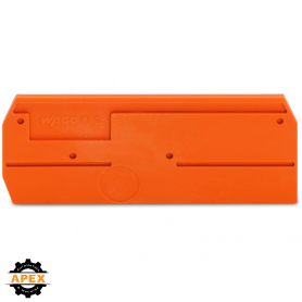 END AND INTERMEDIATE PLATE; 2.5 MM THICK; ORANGE