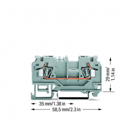 WAGO | 880-901/999-940 | 2-CONDUCTOR THROUGH TERMINAL BLOCK;