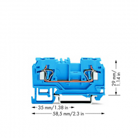 WAGO | 880-904/999-940 | 2-CONDUCTOR THROUGH TERMINAL BLOCK;