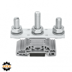 STUD TERMINAL BLOCK; LATERAL MARKER SLOTS; FOR DIN-RAIL 35 X