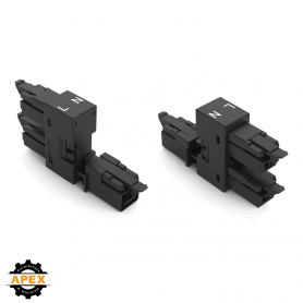 H-DISTRIBUTION CONNECTOR 2-POLE COD. A, BLACK