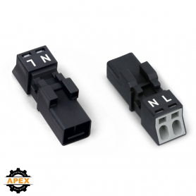 WAGO | 890-212 | PLUG 2-POLE; BLACK