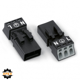 WAGO | 890-213 | PLUG 3-POLE; BLACK