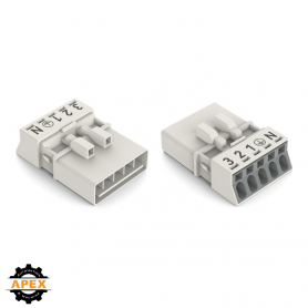 WAGO | 890-235 | PLUG 5-POLE, WHITE