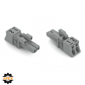 WAGO | 890-242/060-000 | SOCKET 2-POLE, GRAY