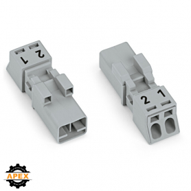 WAGO | 890-252 | PLUG 2-POLE, GRAY