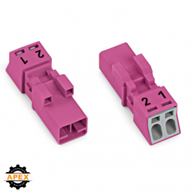 WAGO | 890-292 | PLUG; 2-POLE; 1,50 MM²; PINK