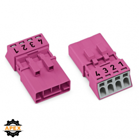 WAGO | 890-294 | PLUG 4-POLE, PINK