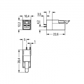 WAGO | 890-3112 | PLUG FOR PCBS; STRAIGHT; 2-POLE; COD. I; B