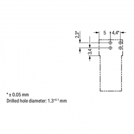 WAGO | 890-3112/011-000 | PLUG FOR PCBS ANGLED 2-POLE, BLUE