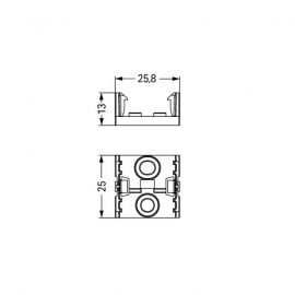 WAGO | 890-624 | MOUNTING PLATE 4-POLE, BLACK