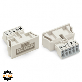 WAGO | 890-725/006-000 | SNAP-IN SOCKET WITHOUT LOCKING LEVE