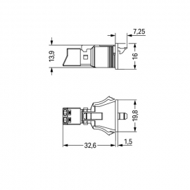 WAGO | 890-732 | SNAP-IN PLUG WHITE