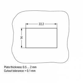 WAGO | 890-743 | SNAP-IN SOCKET GRAY