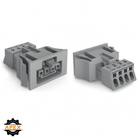 WAGO | 890-744 | SNAP-IN SOCKET GRAY