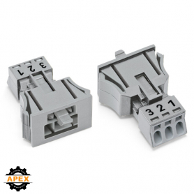 WAGO | 890-753 | SNAP-IN PLUG GRAY