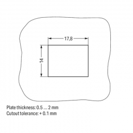 WAGO | 890-792 | SNAP-IN PLUG; 2-POLE; COD. B; 1,50 MM²; PIN