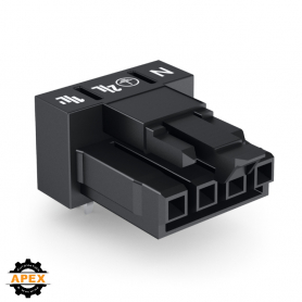 WAGO | 890-804/011-000 | SOCKET FOR PCBS ANGLED 4-POLE