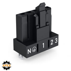 WAGO | 890-805 | SOCKET FOR PCBS STRAIGHT 5-POLE; BLACK