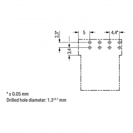 WAGO | 890-814/011-000 | PLUG FOR PCBS ANGLED 4-POLE, BLACK