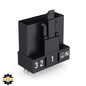 PLUG FOR PCBS STRAIGHT 5-POLE; BLACK