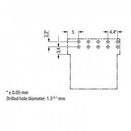 WAGO | 890-825/011-000 | SOCKET FOR PCBS ANGLED 5-POLE