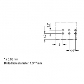 WAGO | 890-833 | PLUG FOR PCBS; STRAIGHT; 3-POLE; COD. A; WH