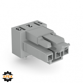 WAGO | 890-843/011-000 | SOCKET FOR PCBS ANGLED 3-POLE