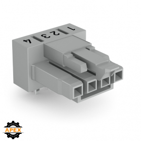 WAGO | 890-844/011-000 | SOCKET FOR PCBS ANGLED 4-POLE