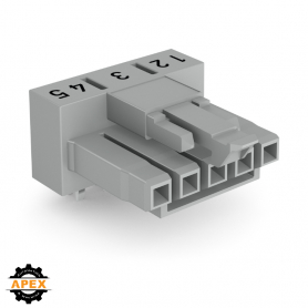 WAGO | 890-845/011-000 | SOCKET FOR PCBS ANGLED 5-POLE