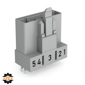 WAGO | 890-855 | PLUG FOR PCBS STRAIGHT 5-POLE
