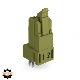 WAGO | 890-862 | SOCKET FOR PCBS STRAIGHT 2-POLE